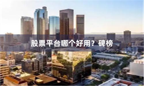 股票平台哪个好用？碑榜